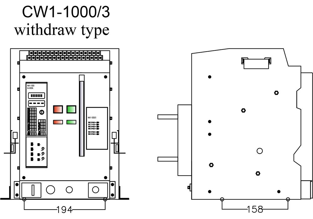 630a Acb Edo Air Circuit Breaker Switch